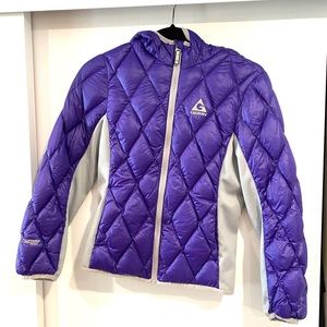 Girls lightweight puffer jacket. Size 10-12